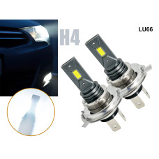 H4 LED светлини 12V/24V крушки за автомобил 6500K 1200LM COB чипове - LU66